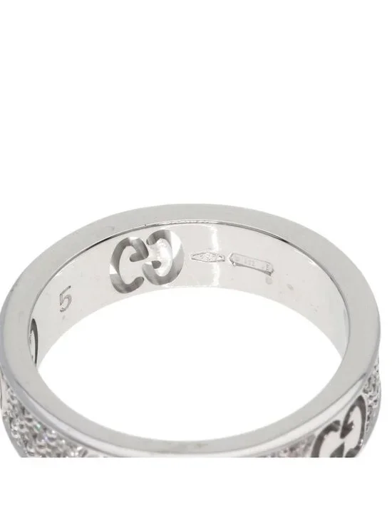 Gucci Icon Full Diamond Ring 18k White Gold - Picture 6 of 10